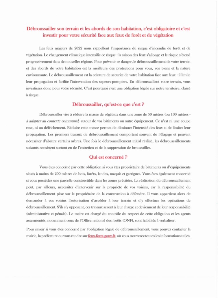 d&eacute;broussailler
